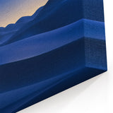 Desert Landscape Art - Twilight Dunes Under a Starry Sky