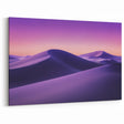 Lavender Desert Dunes - Dreamy Sunset Landscape Canvas Print
