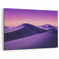 Lavender Desert Dunes - Dreamy Sunset Landscape Canvas Print