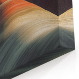 Vibrant Sand Waves - Textured Desert Landscape Canvas Art