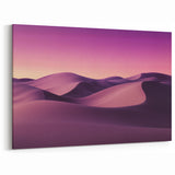 Velvet Dunes - Ethereal Purple Desert Canvas Art