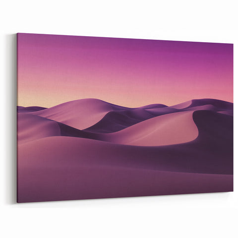 Velvet Dunes - Ethereal Purple Desert Canvas Art
