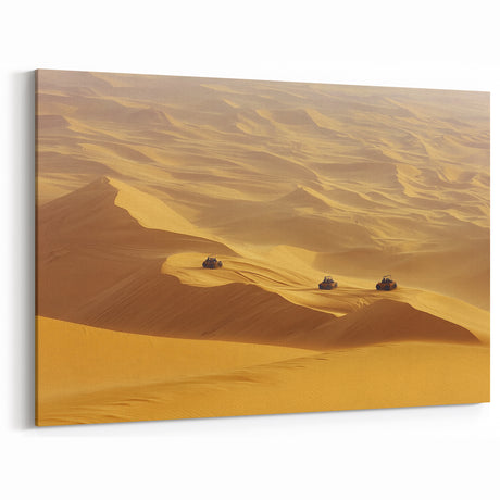 Golden Desert Expedition - Dune Buggy Adventure Canvas Art