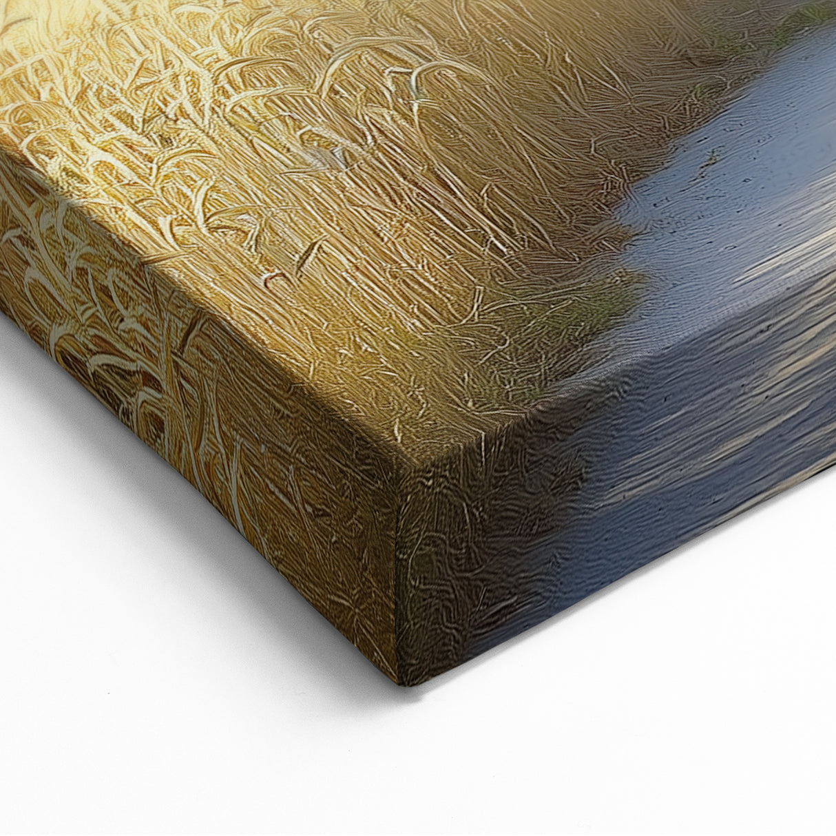 Path Through Golden Fields with Cypress Trees – Countryside Fields Wall Hanging