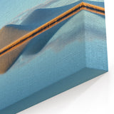 Tranquil Hills Reflected in Water – Serene Fields Art Print