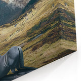 Scenic Fields Framed Art - Horse in Rolling Landscapes