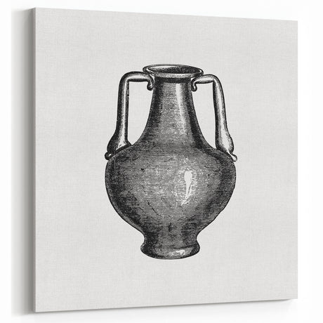 Neoclassical Art Prints - Vintage European Vase Illustration Decor