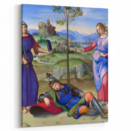 Renaissance Art Print – Raphael's Vision of a Knight – Classic Decor
