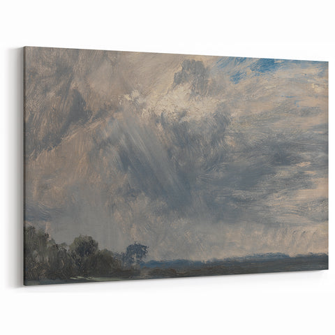 Classic Romantic Paintings - Cloudy Sky Study Canvas Art