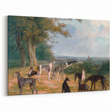 Romanticism Art - Nine Greyhounds Landscape - Classic Romantic Print