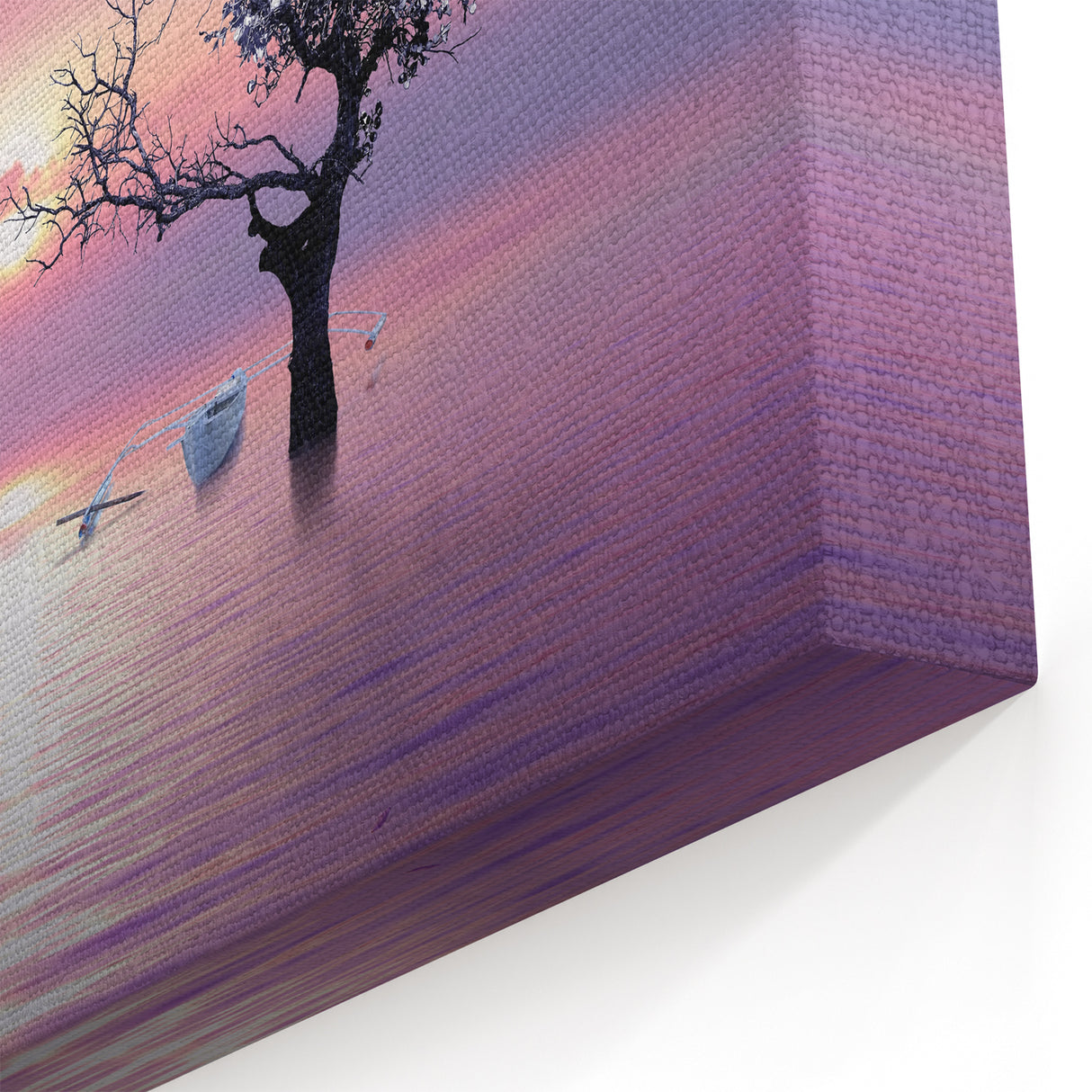 Scenic Landscape Wall Art - Sunset and Blossom Tree