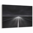 Minimalist Landscape Wall Art - Endless Road in Monochrome