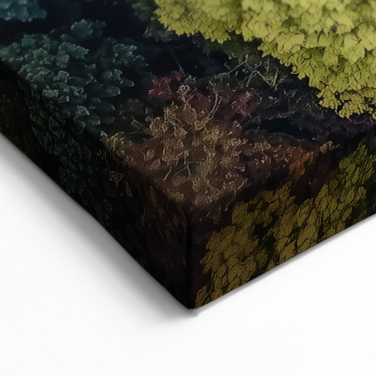 Vibrant Landscape Wall Art - Aerial View of Colorful Forest