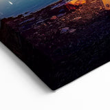 Camping Under the Stars Wall Art - Milky Way and Mountain Scene