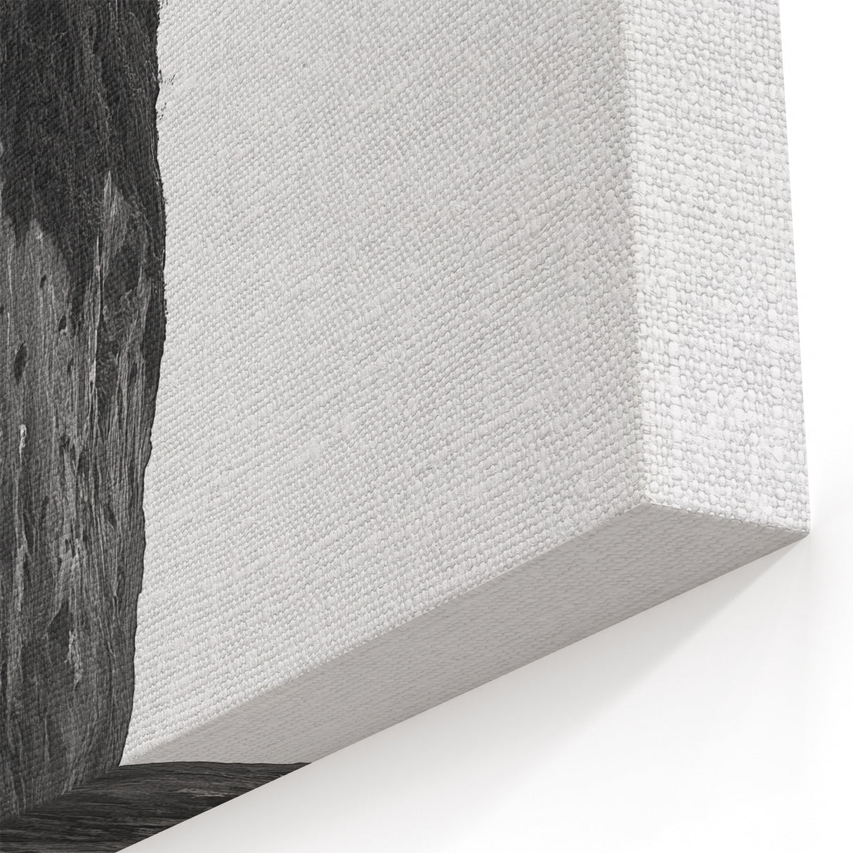 Surfer and Cliff Wall Art - Black and White Coastal Scene