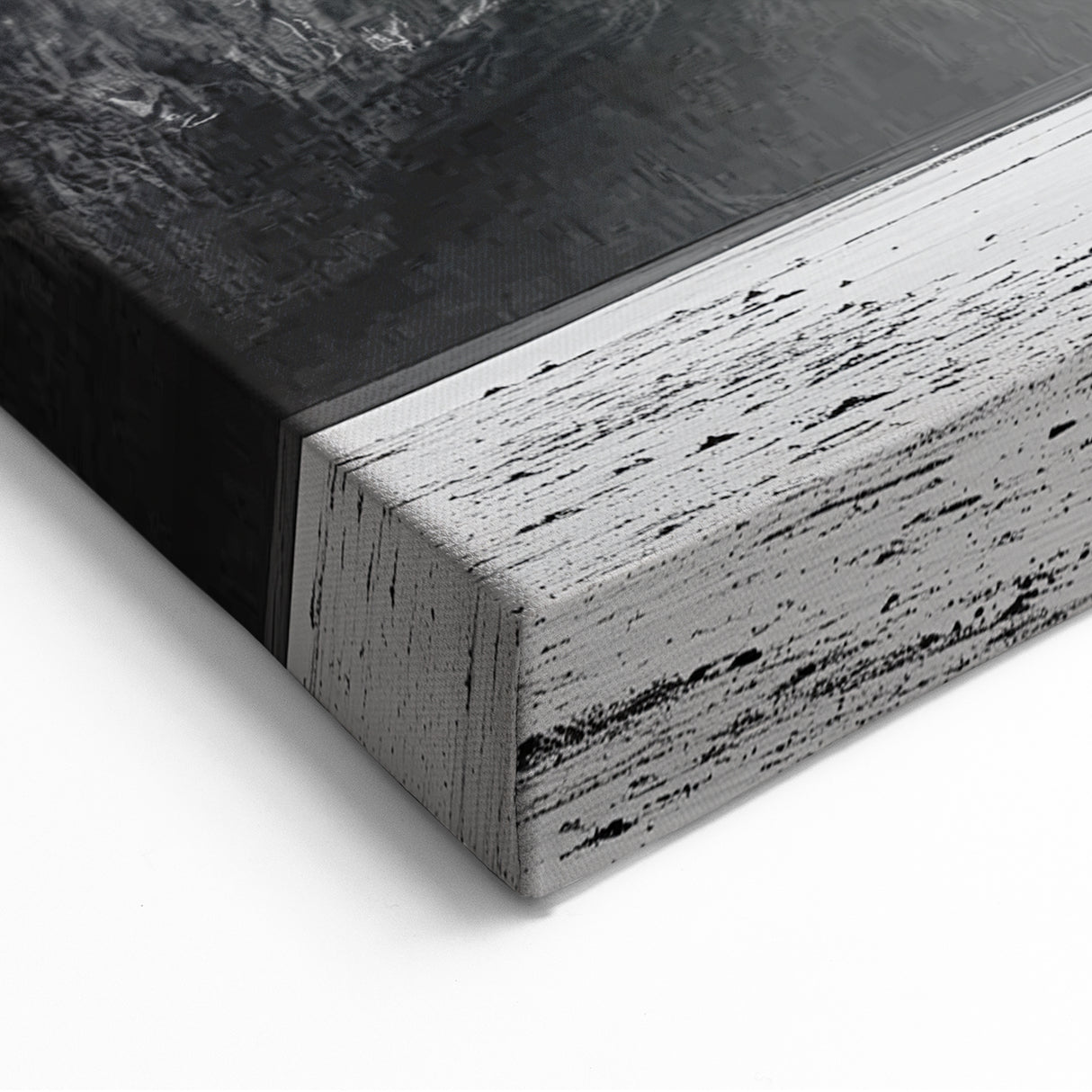 Surfer and Cliff Wall Art - Black and White Coastal Scene