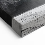 Surfer and Cliff Wall Art - Black and White Coastal Scene