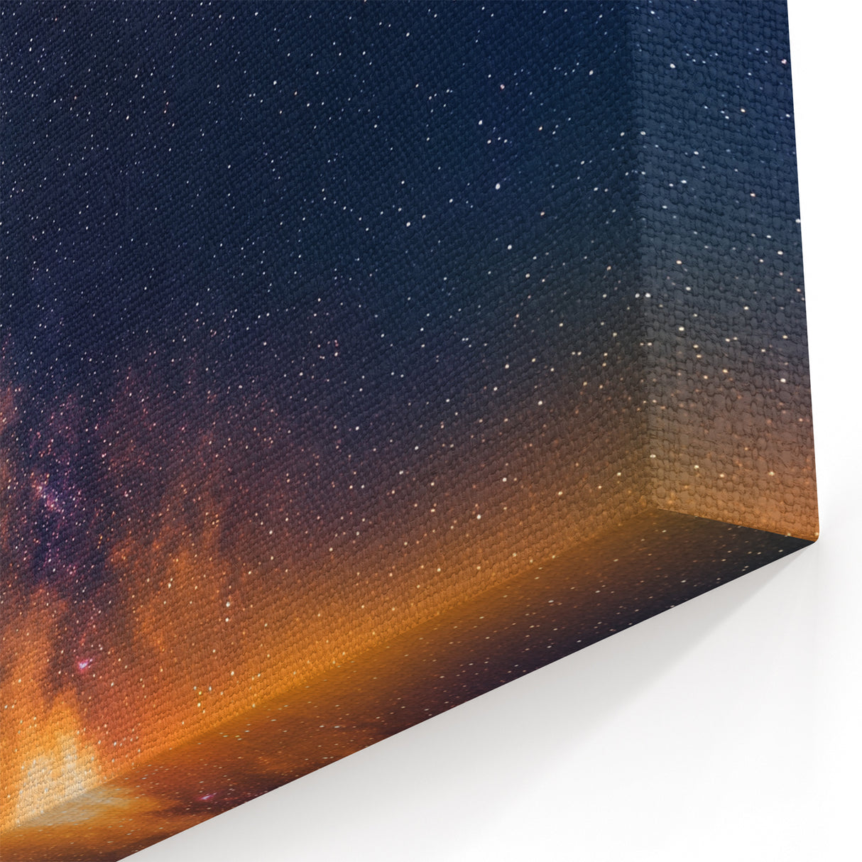 Milky Way Over Mountain Wall Art - Vibrant Night Landscape