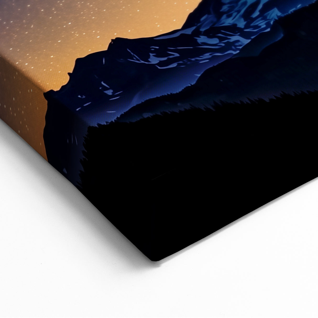 Milky Way Over Mountain Wall Art - Vibrant Night Landscape