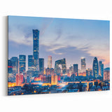 Modern Beijing Skyline Wall Art - Cityscape at Twilight