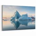 Antarctic Landscape Art - Iceberg Reflections at Sunrise