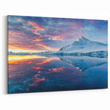 Polar Region Art Prints - Antarctic Sunset Reflections