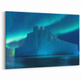 Glacier Ice Art Prints - Aurora Over Antarctic Iceberg