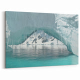 Antarctic Landscape Art - Ice Cave and Mountain View