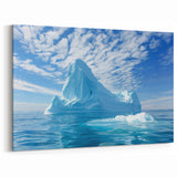 Glacier Ice Art Prints - Towering Iceberg Under Clear Skies