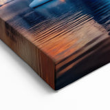 Antarctic Landscape Art - Vibrant Sunset Over Snowy Peaks