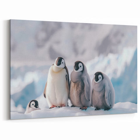 Penguin Art Prints - Adorable Emperor Penguins in Antarctica