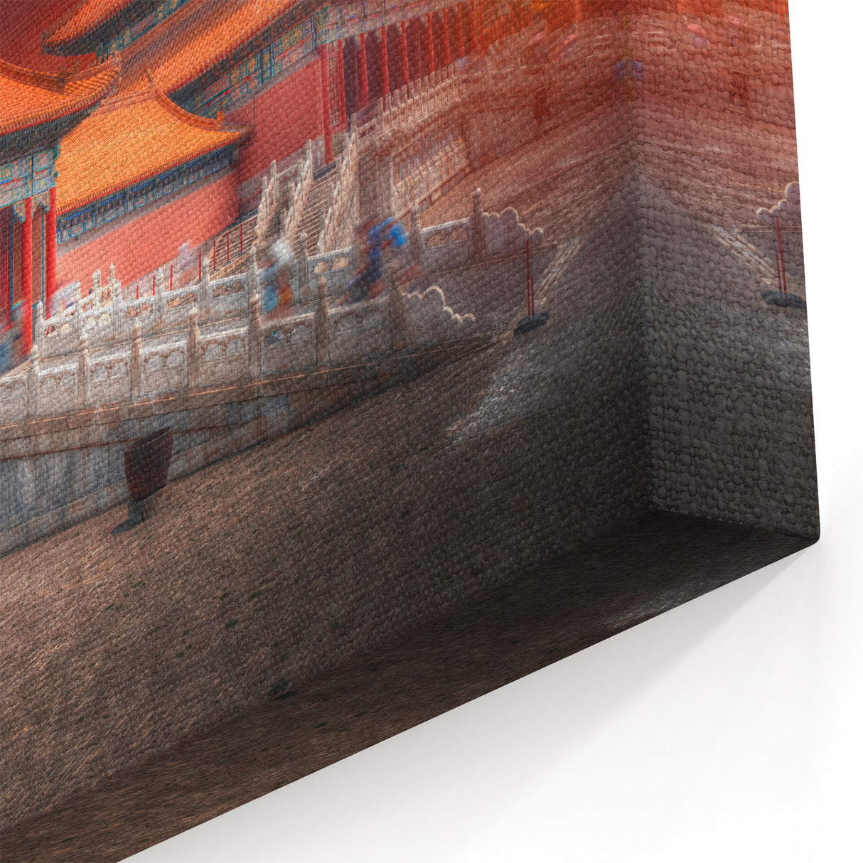 Sunset Over Beijing - Forbidden City Wall Art Print