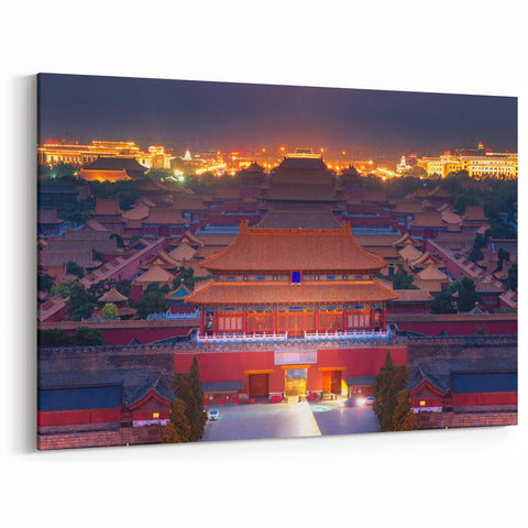 Beijing Nightscape Wall Art - Forbidden City Glow
