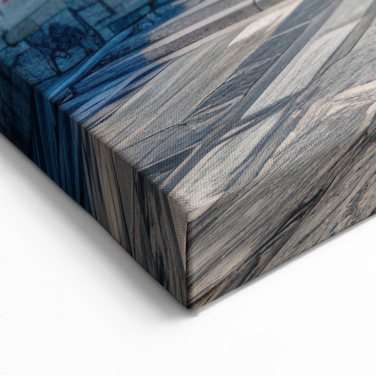 Serene Beijing Temple Wall Art - Marble Buddha Canvas Print