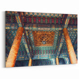 Intricate Beijing Ceiling Wall Art - Ornamental Temple Design