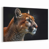 Majestic Cougar Wall Art - Elegant Wildlife Canvas Print for Decor