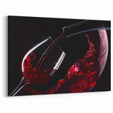 Red Wine Elegance - Modern Kitchen Art for Sophisticated Decor