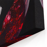 Red Wine Elegance - Modern Kitchen Art for Sophisticated Decor