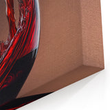 Swirling Wine Elegance - Canvas Art for Kitchen & Dining