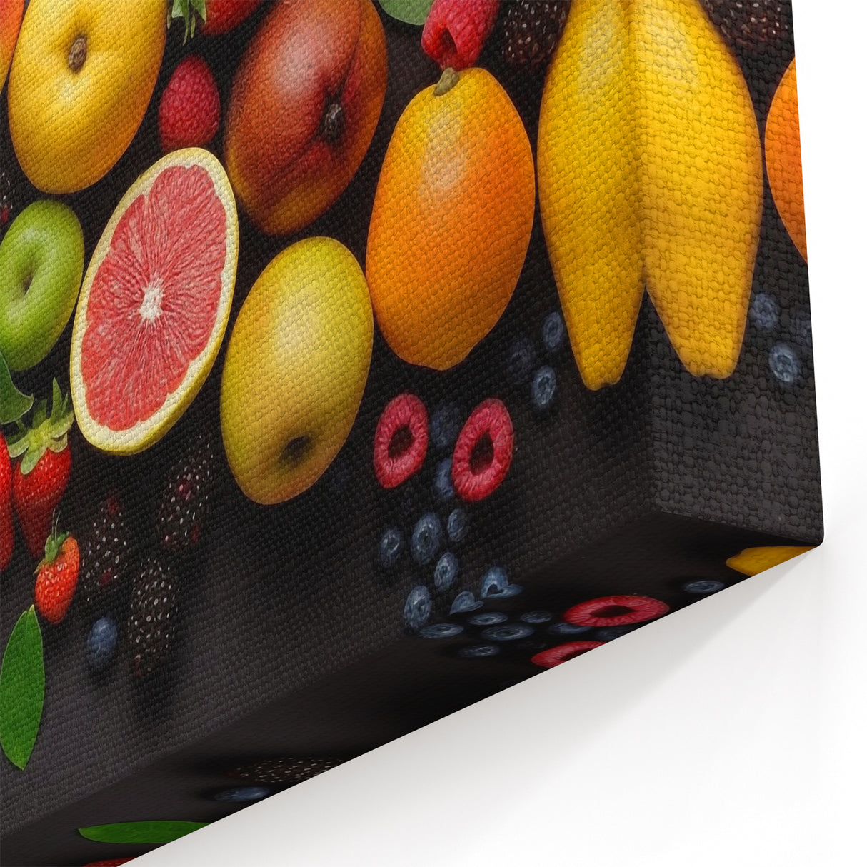 Vibrant Fruit Medley - Modern Kitchen Wall Art for Fresh Decor