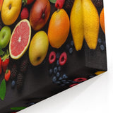 Vibrant Fruit Medley - Modern Kitchen Wall Art for Fresh Decor