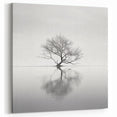 Acrylic Dining Room Artwork - Black and White Nature Reflection