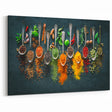 Colorful Spice Arrangement - Vibrant Kitchen Wall Art