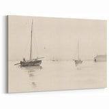 Serene Vintage Landscape Art – Classic Nautical Scene Wall Print