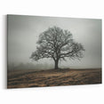 Solitary Tree in Fog Office Wall Art – Modern Corporate Decor