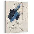 Custom Dining Room Wall Decor – Abstract Navy & Gold Canvas