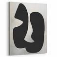 Modern Dining Room Wall Art - Black & White Abstract Canvas Décor