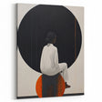 Elegant Dining Room Wall Art - Abstract Black, White & Orange Décor