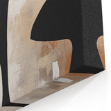 Framed Dining Room Prints - Modern Black, White & Beige Abstract