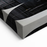 Contemporary Dining Art Pieces - Black & White Textured Abstract